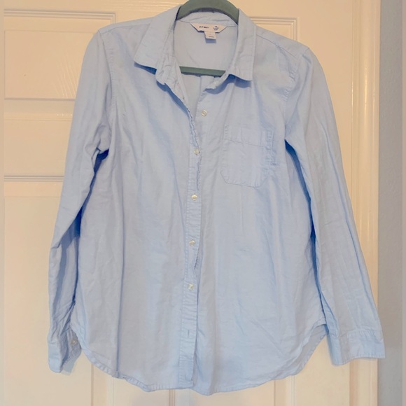 Tops - Light blue button down!